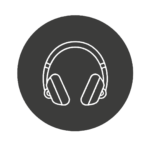 Illustration of headphones