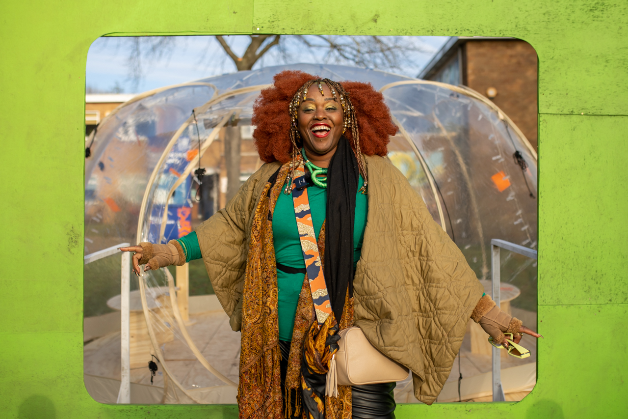Owned by Oxford, Blackbird Leys_The Dome_Dr Dianne Regisford (c) Hannah Pye Woman smiling for the camera