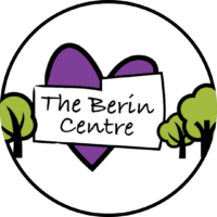 The Berin Centre logo featuring a purple heart and green trees behind the organisation name